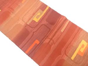 抽象模様織り出し　袋帯